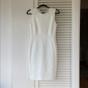 Calvin Klein Fitted White Dress